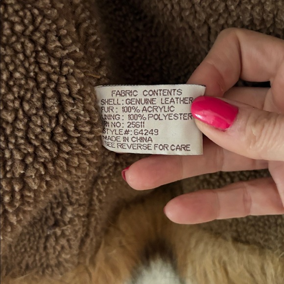 XOXO Women's Brown Faux Shearling Hooded Coat - Picture 5 of 8